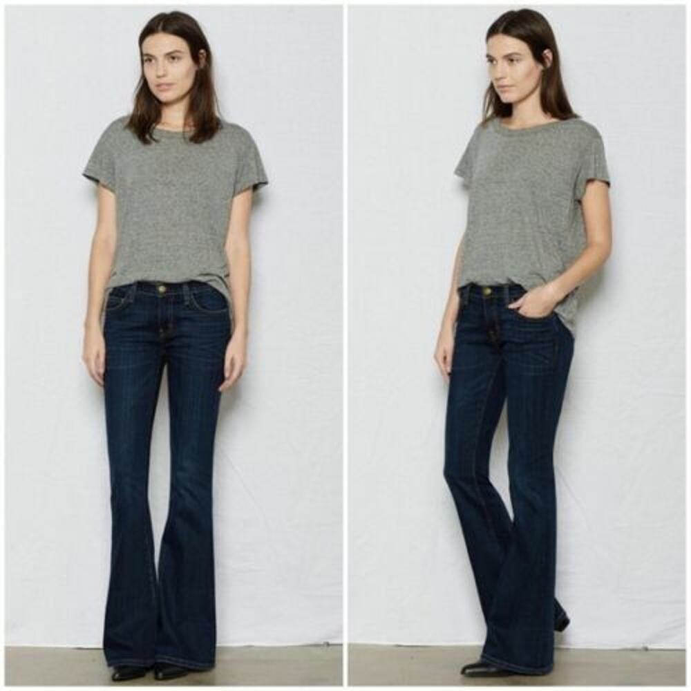 Current Elliott Low Bell Gibson Blue Flare Wide Leg Jean 24 New W Tags NWT $238